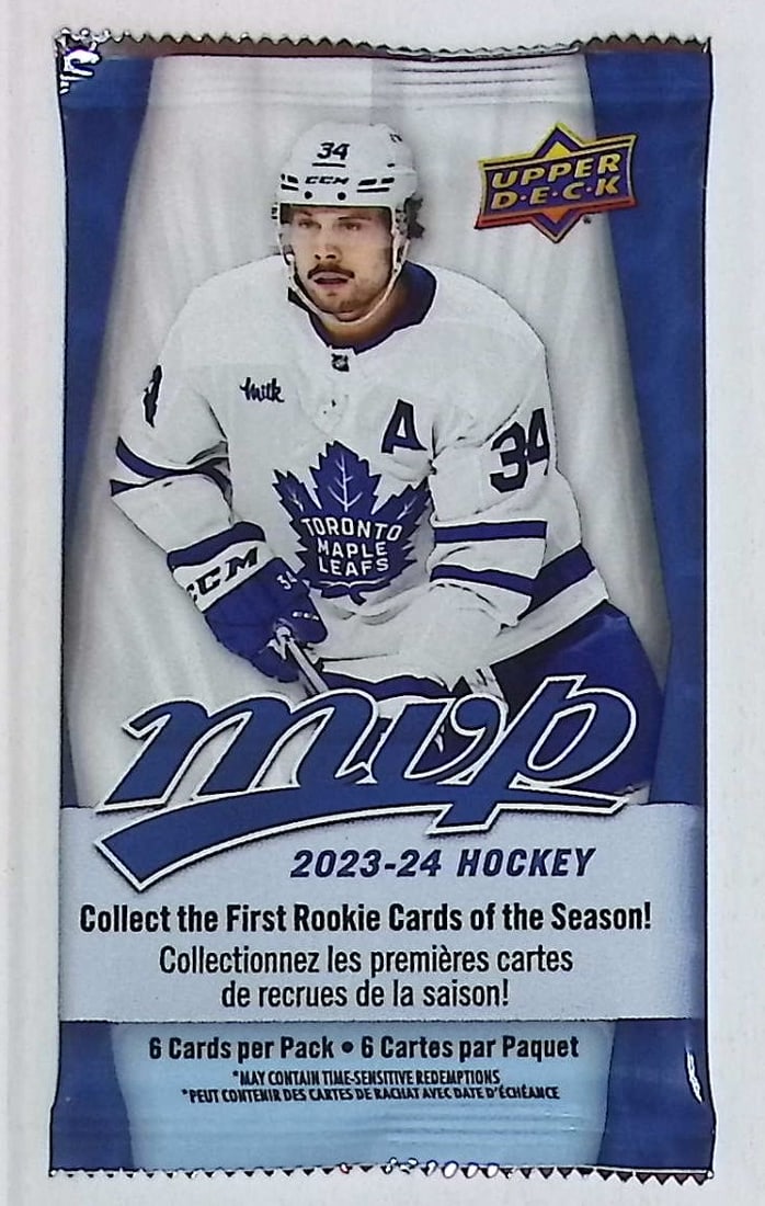2023-24 Upper Deck MVP Hockey Card Retail Box Pack - Collect all 50 SP Star & Rookie SP Cards (1 of 1)