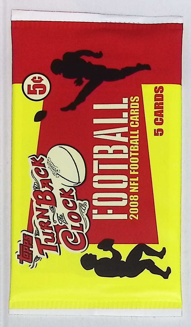 2008 Topps Turn Back the Clock Retail Box Football Card Pack: Topps Football NFL Trading & Sports Cards, Sports Cards for Sale Near Me, Super Bowl & Hall of Fame Players
