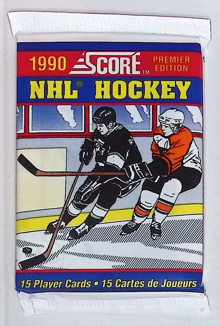 1990 Score Premier Edition Hockey Cards Retail Box Pack Sports Cards Wayne Gretzky (1 of 1)