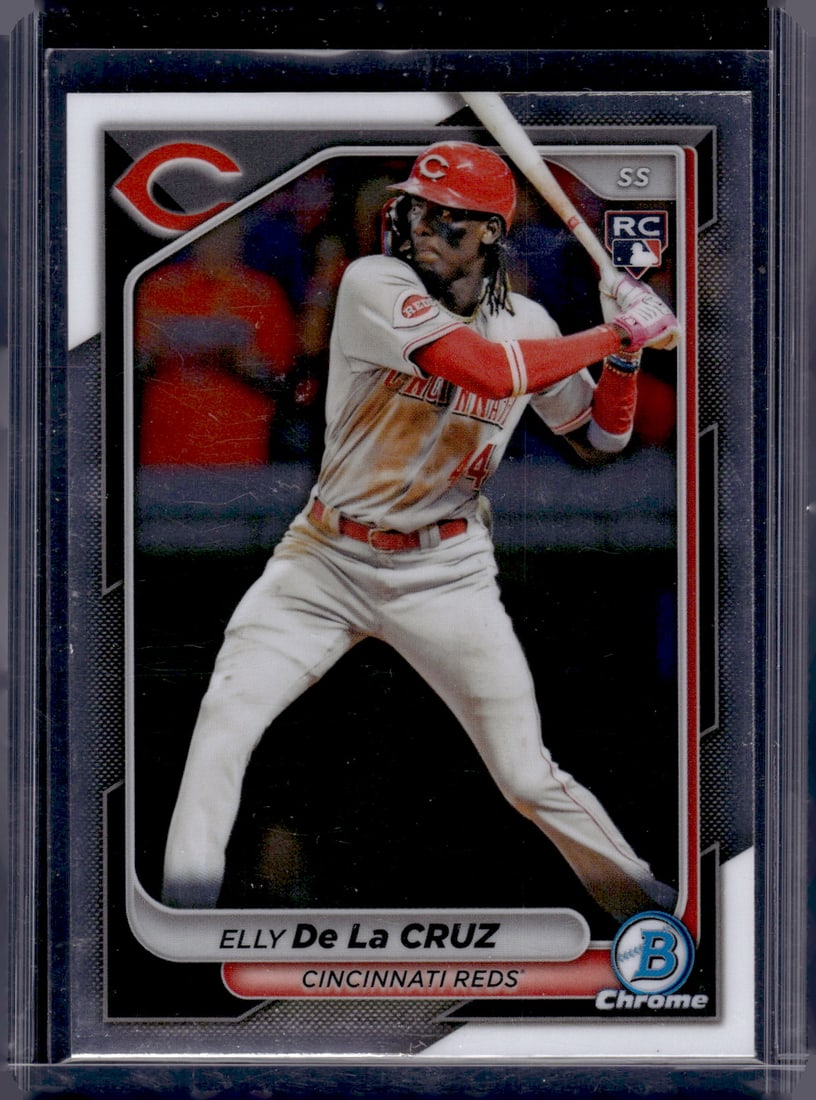 Elly De La Cruz Rookie Card 2024 Bowman Chrome #42 Cincinnati Reds (1 of 2)