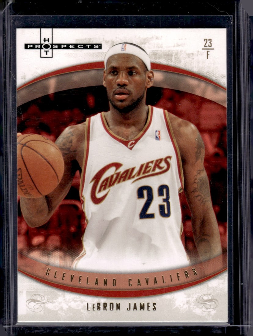 LeBron James 2007-08 Fleer Hot Prospects #5 Cleveland Cavaliers (1 of 2)