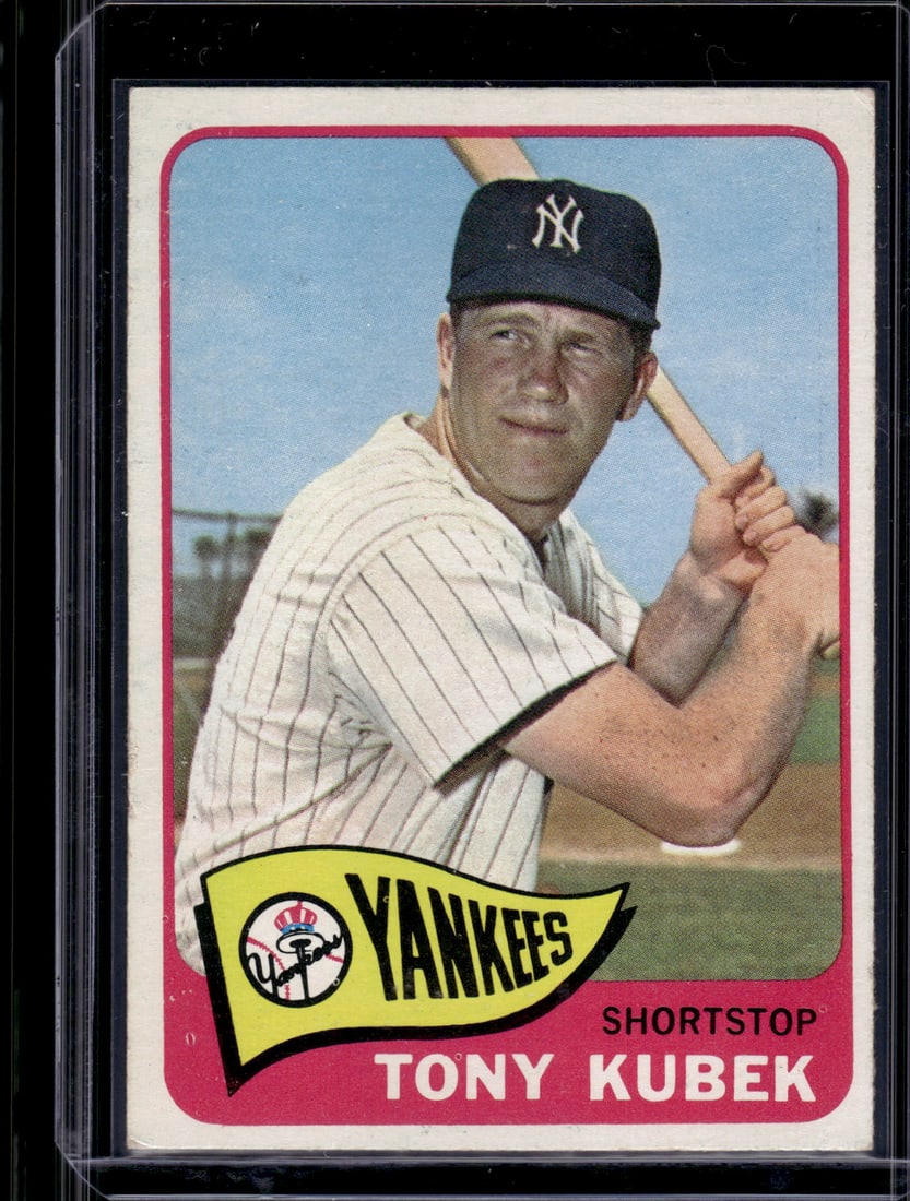 Tony Kubek 1965 Topps #65 New York Yankees Vintage Baseball Card (1 of 2)