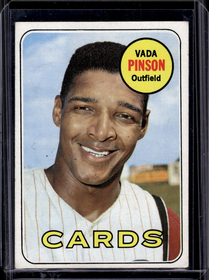 Vada Pinson 1969 Topps #160 Cardinals Vintage Baseball Card (1 of 2)