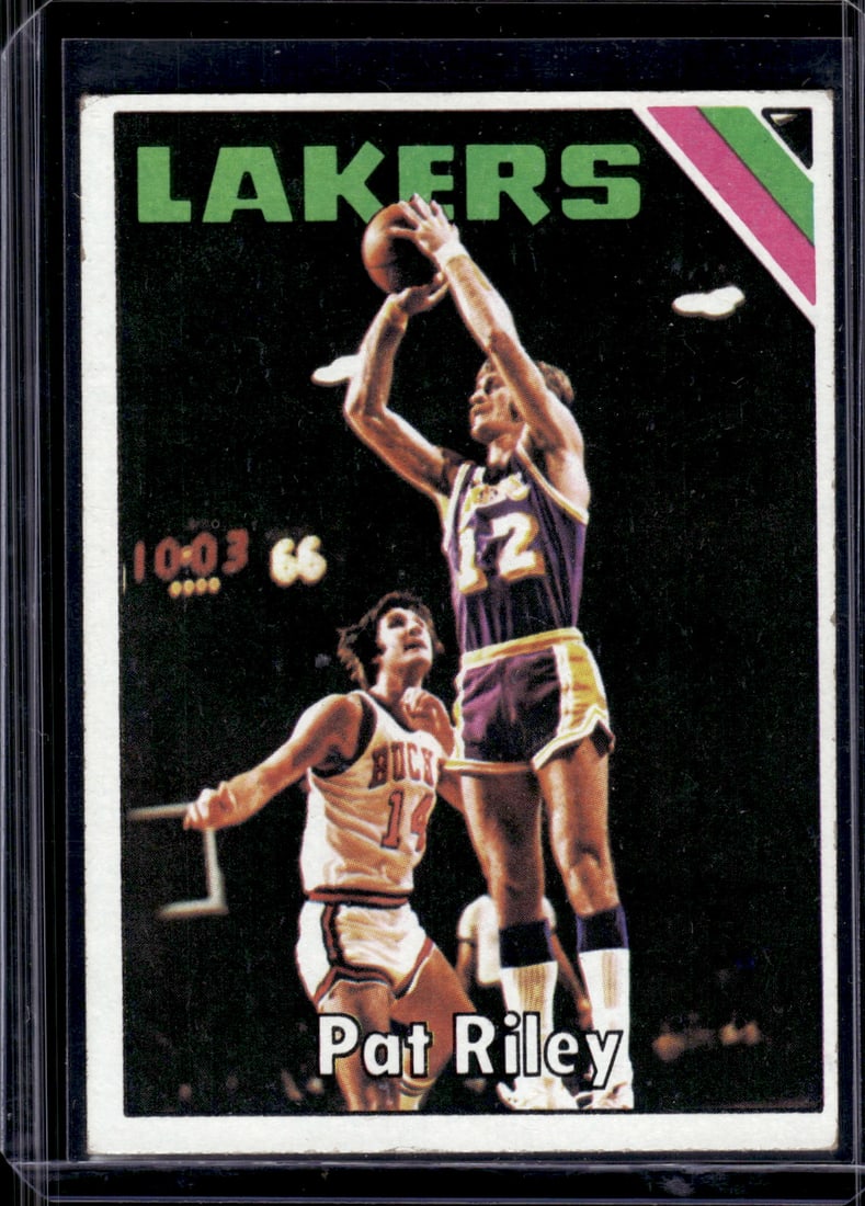Pat Riley 1975-76 Topps #71 Los Angeles Lakers Vintage Basketball Card (1 of 2)
