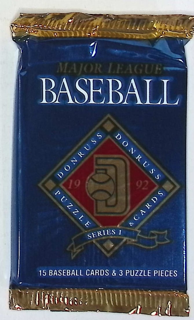 1992 Donruss Vintage Series 1 Baseball Card Retail Box Wax Pack: Vintage Valuable Donruss Baseball MLB Trading & Sports Cards, Robin Yount, George Brett, Rickey Henderson, Nolan Ryan, Old Sports Cards for Sale Near Me, World Series & hall of Fame Players, Auction M