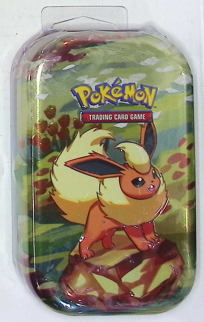 2020 Pokemon Prismatic Evolutions Mini Tin: 2 Booster Packs, 1 Art Card & 1 Coin (1 of 2)