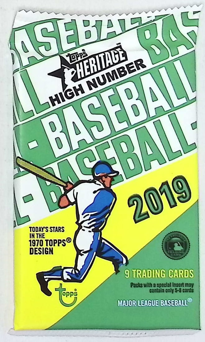 2019 Topps Heritage High Number Baseball Mega Box Pack - MLB Sports Cards: Topps Heritage Baseball MLB Trading & Sports Cards, Sports Cards for Sale Near Me, World Series & Hall of Fame Players, Auction Lots for Sale on Line, Shohei Ohtani, Sparkles, Rookie Cards, SP, SSP, N