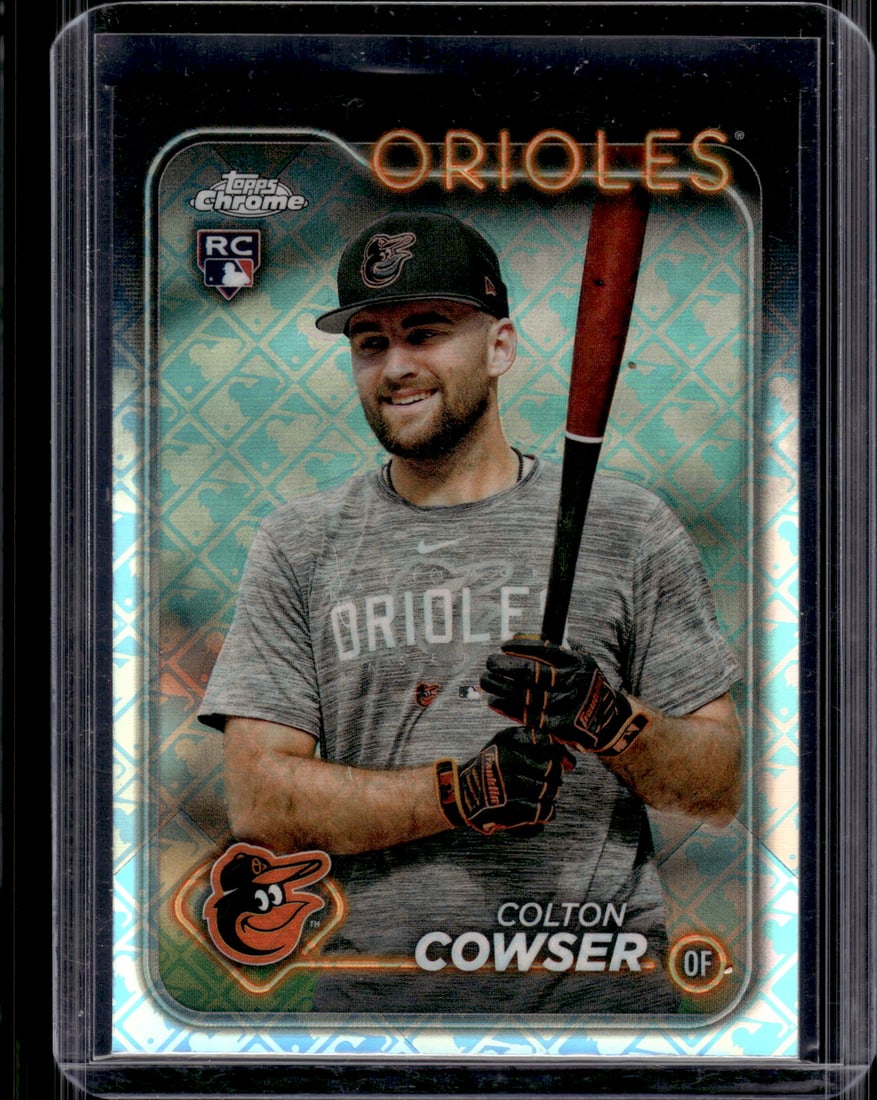 Colton Cowser Rookie Card Logofractor Image Variation SP 2024 Topps Chrome #278 (1 of 2)
