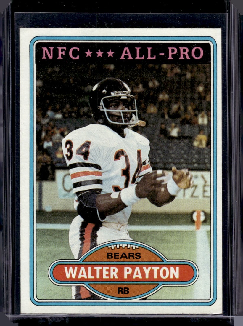 Walter Payton 1980 Topps #160 Chicago Bears (1 of 2)