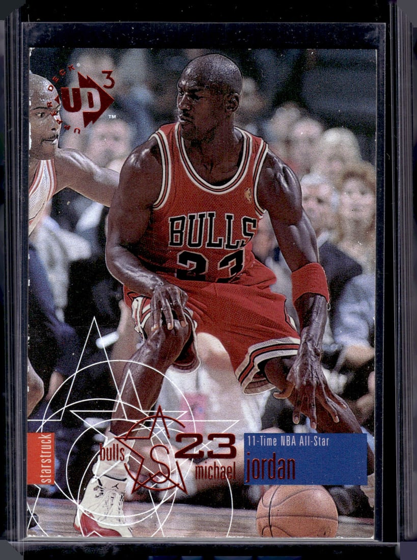 Michael Jordan 1997-98 Upper Deck UD3 Starstruck #23 Chicago Bulls (1 of 2)