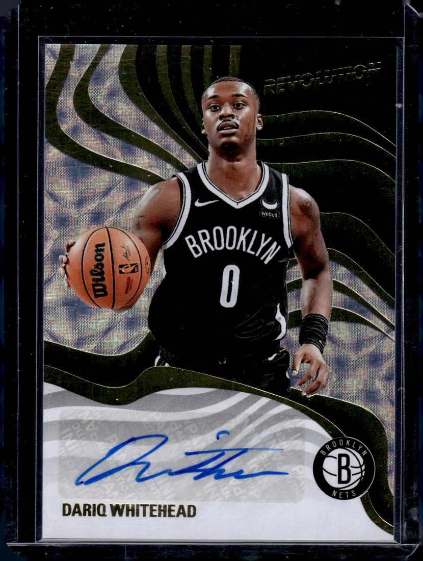 Dariq Whitehead Scope Auto /10 2024-25 Panini Revolution #RS-DQW Brooklyn Nets: Panini Select, Prizm, Mosaic, Contenders, Revolution, Phoenix, NBA Hoops, Rookie NFL Sports Trading Cards, Silver, SP, SSP, Wave Prizms, Numbered Cards, Basketball sports Cards for Sale Near Me, NBA C