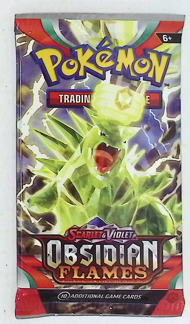 2023 Pokemon Scarlet & Violet Obsidian Flames 10 Card Booster Pack TCG: Pokemon Trading Card Game Cards, Charizard, Pikachu, Mewto, EX, Referse Holo, Holo Rare Cards, Secret Rare Cards, Full Art Cards, Evee, 3 Stars Ultra Rare Cards, Double Rare, Illustration Rare, Specia