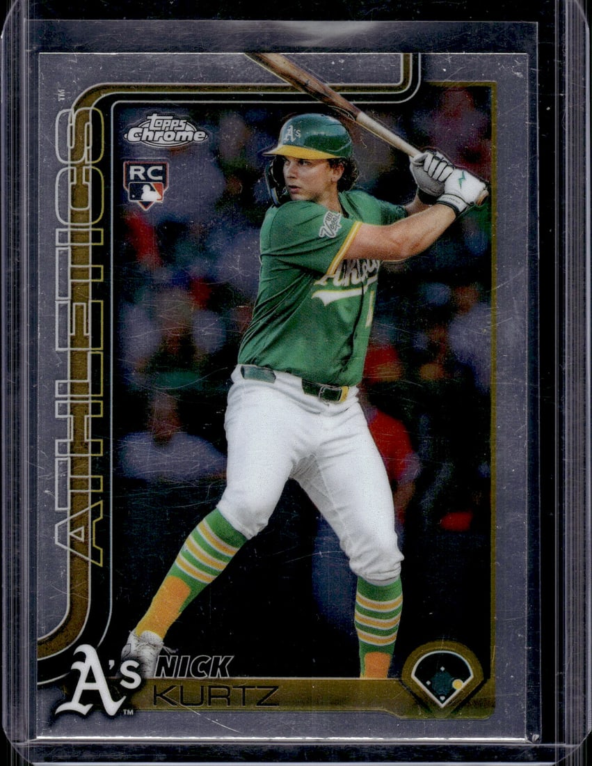 Nick Kurtz Rookie Card 2025 Topps Chrome Update #USC178 Oakland Athletics (1 of 2)