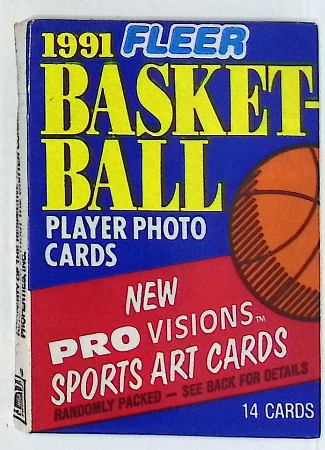 1991 Fleer Series 1 Vintage Basketball Cards Retail Box Pack New Factory Sealed: Vintage Valuable Basketeball NBA Trading & Sports Cards Sold On Line, Michael Jordan, Chicago Bulls, David Robinson Rookie Card, Shawn Kemp Rookie Card, Magic Johnson, Larry Bird, Tim Hardaway RC, Old