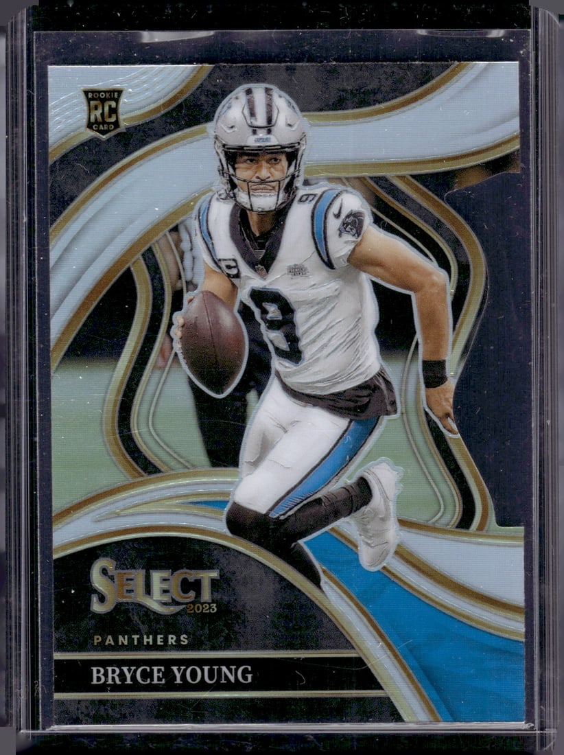 Bryce Young Rookie Card Silver Prizm Die Cut 2023 Select #291 Carolina Panthers: Panini Select, Prizm, Mosaic, Contenders, Zenith, Phoenix, Illusions, Absolute, Rookie NFL Sports Trading Cards, SP, SSP, Cards, Football Cards for Sale Near Me, Superbowl & Hall of Fame Player Cards,