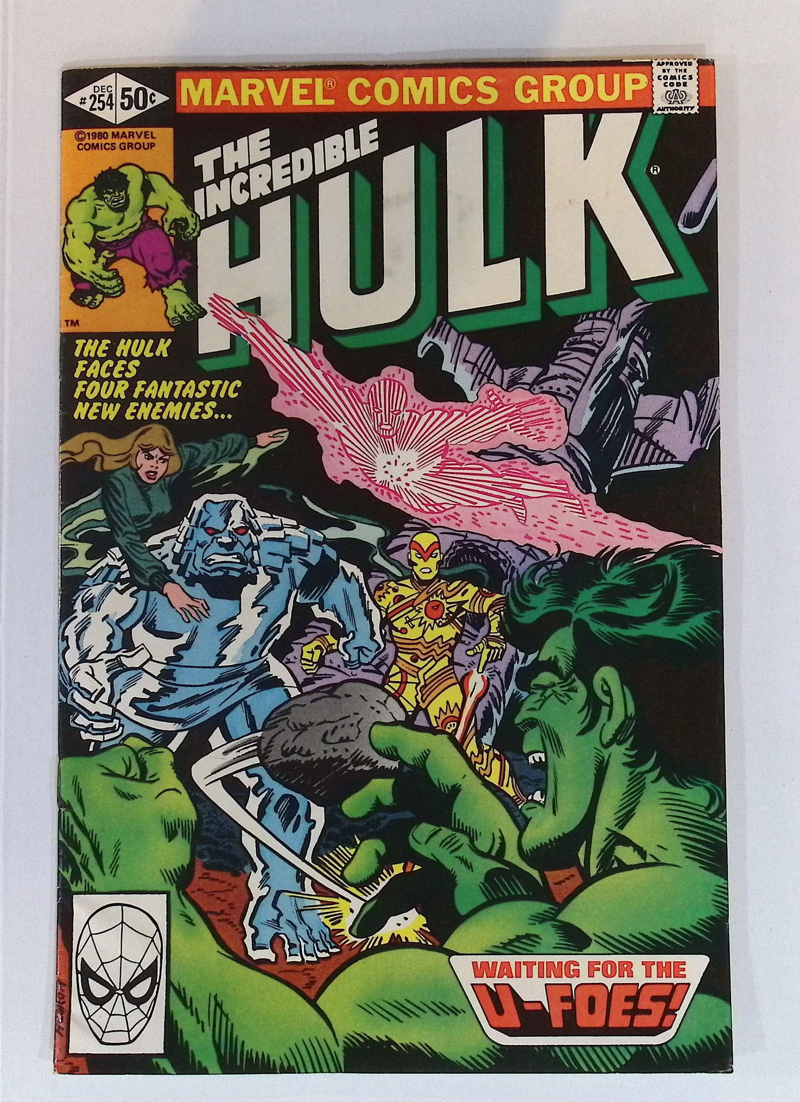 The Incredible Hulk Marvel Vintage Comic Book: Dec 1980 #254, See Photos (1 of 4)