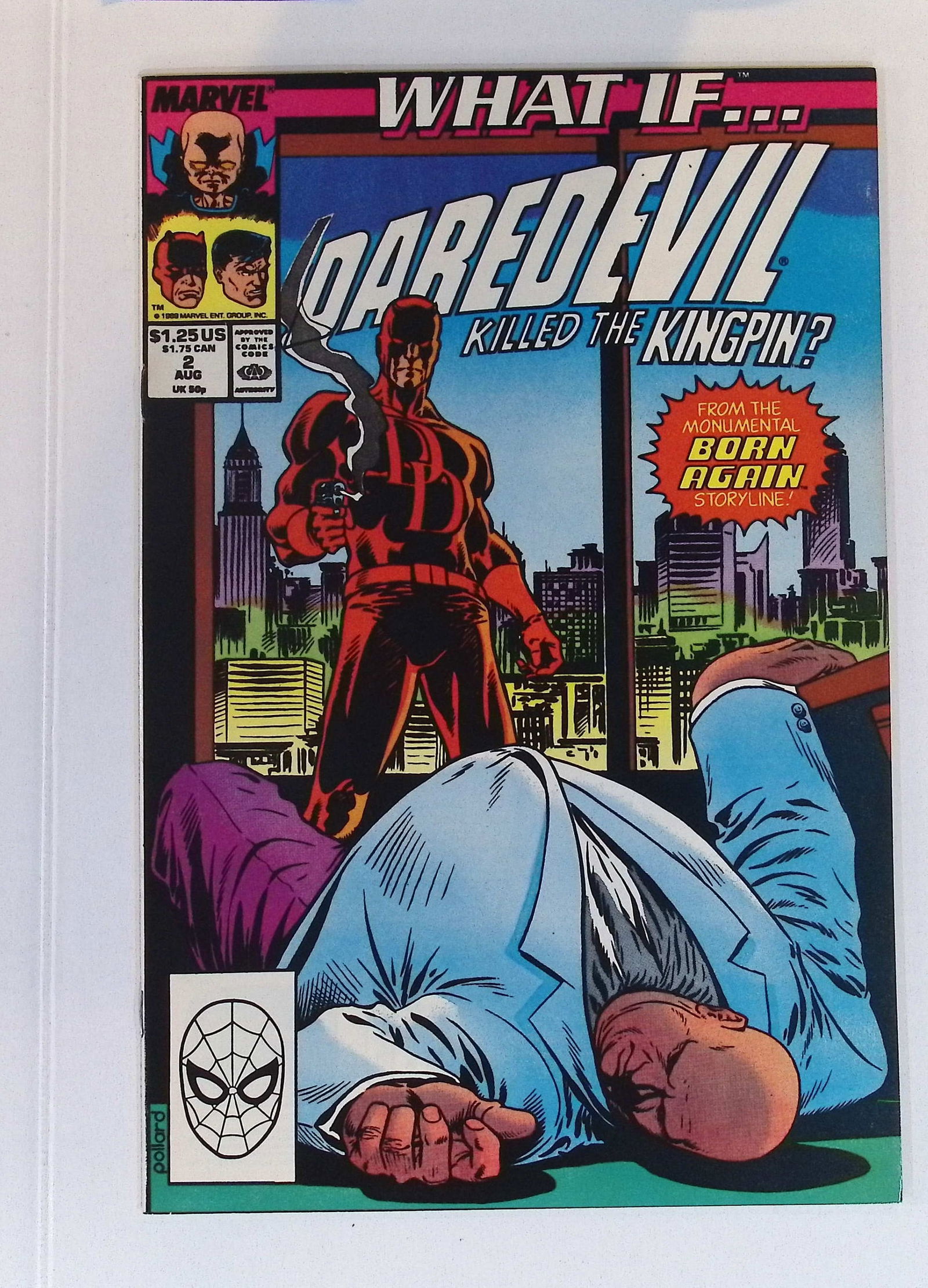 What if Daredevil Killed The Kingpin Marvel Vintage Comic Book Aug, 1989 #2 See Photos (1 of 4)
