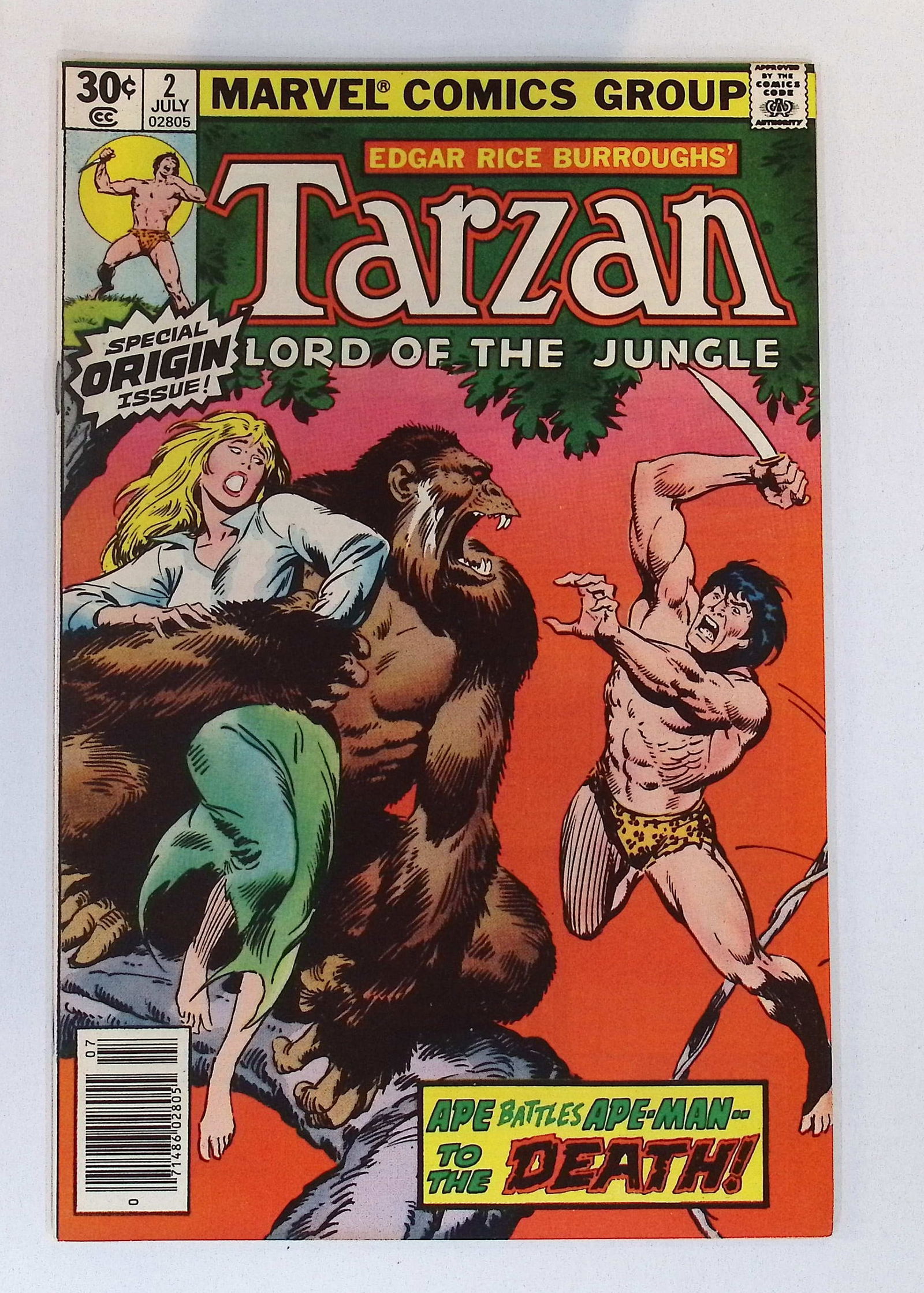Tarzan Marvel Vintage Comic Book: Jul 1977 # 2, See Photos (1 of 4)