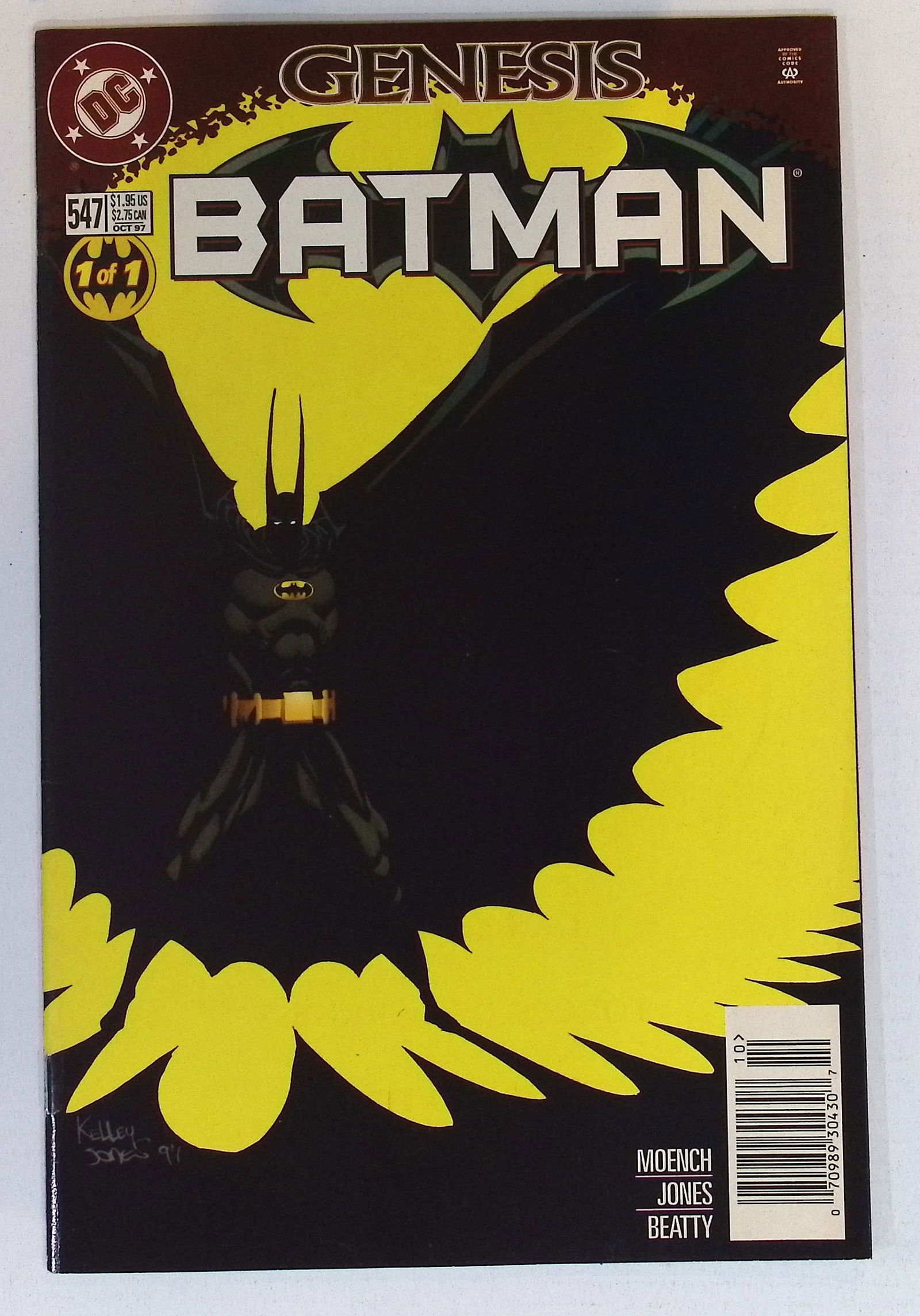 Batman DC Comics Vintage Comic Book: Oct 1997 #547 See Photos (1 of 4)