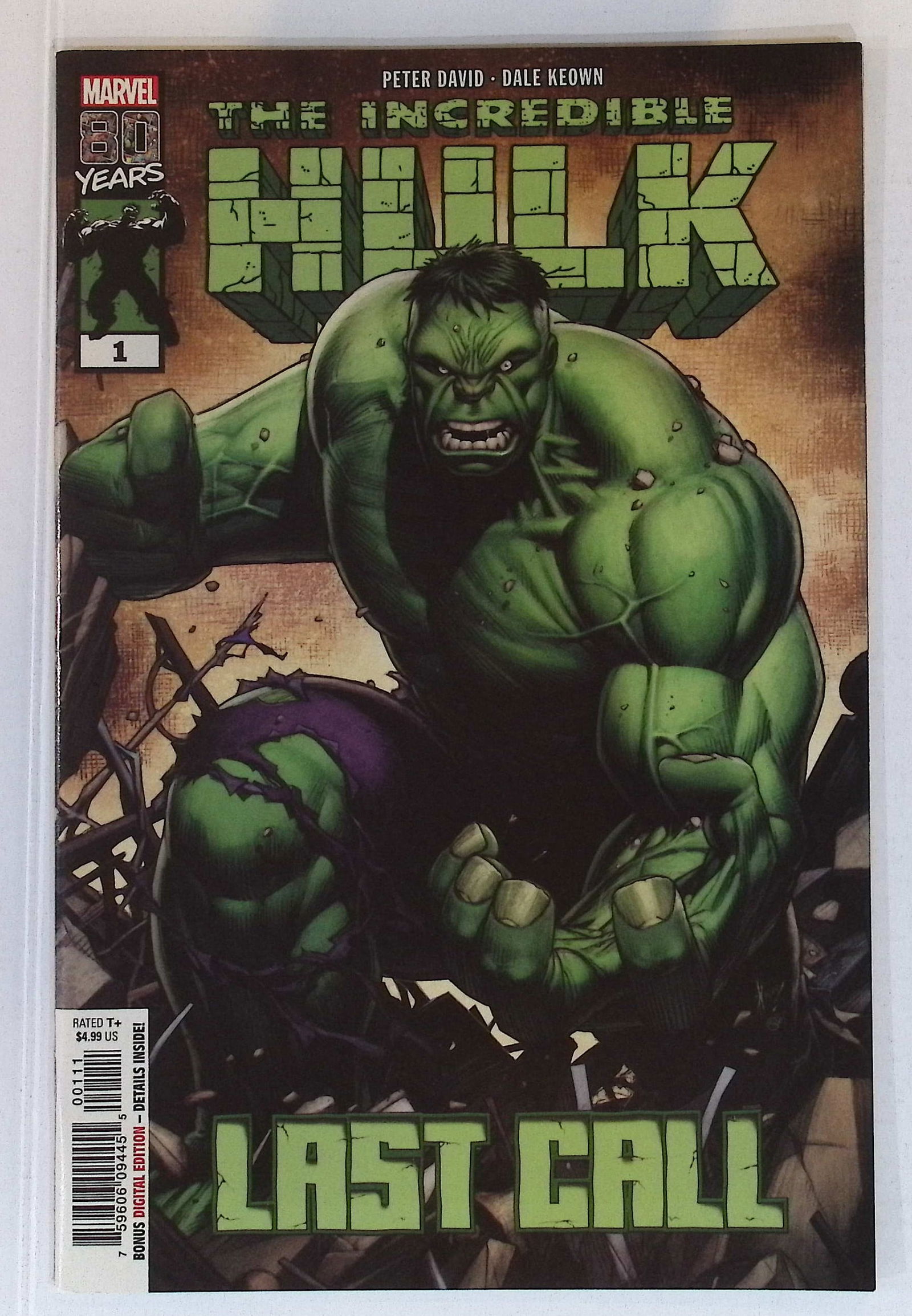 The Incredible Hulk Marvel Vintage Comic Book: Aug 2019 #1, See Photos (1 of 4)