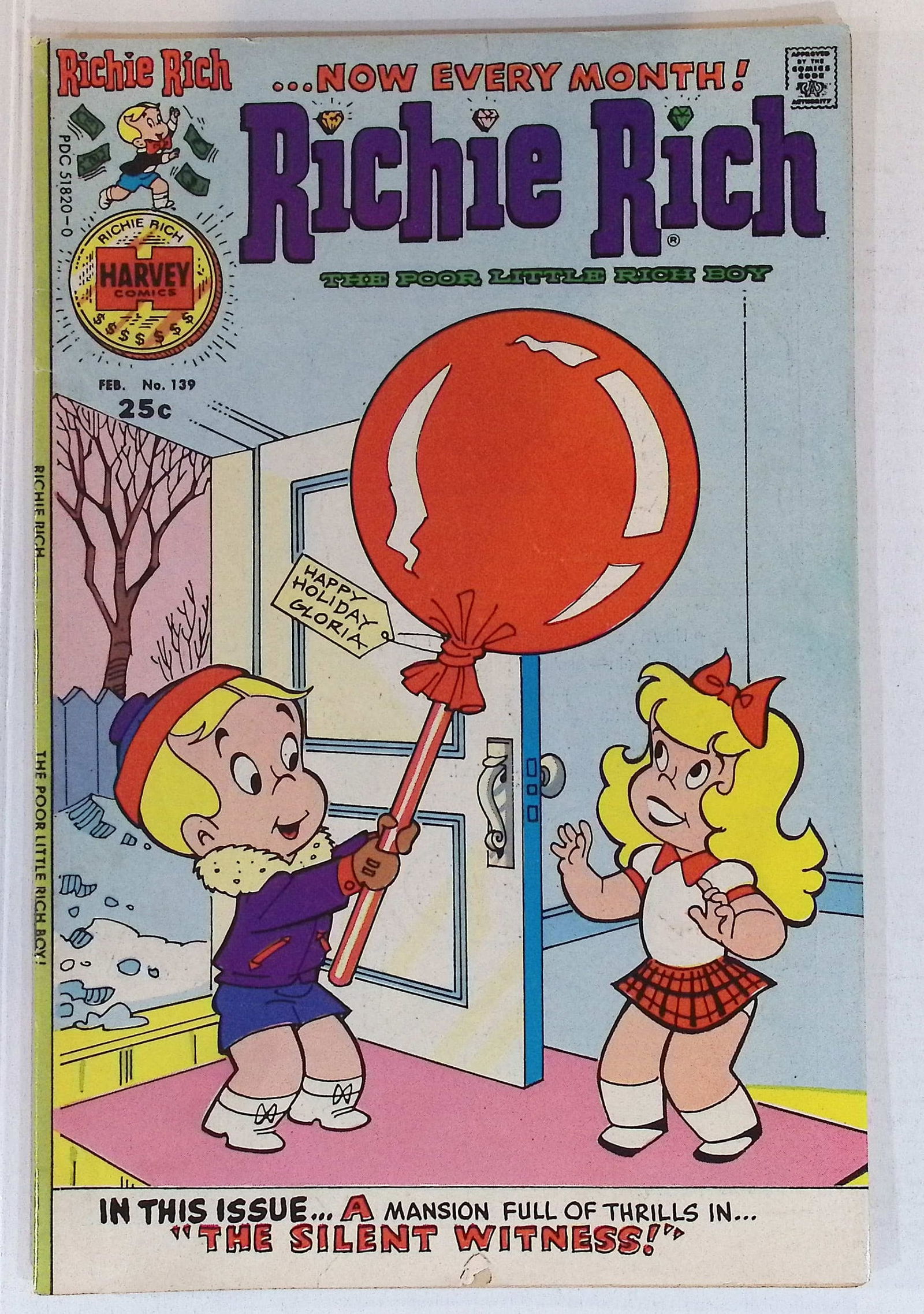 Richie Rich Harvey Silver Comic Book: Nov 1976, #139 Low Grade, See Photos: All Comic Books come Bagged, Boarded, Shipping is a little more than baseball cards due to the cost of supplies, Super Heroes Collectibles, Auction Magazine Lots for Sale on Line, Valuable Comic Book