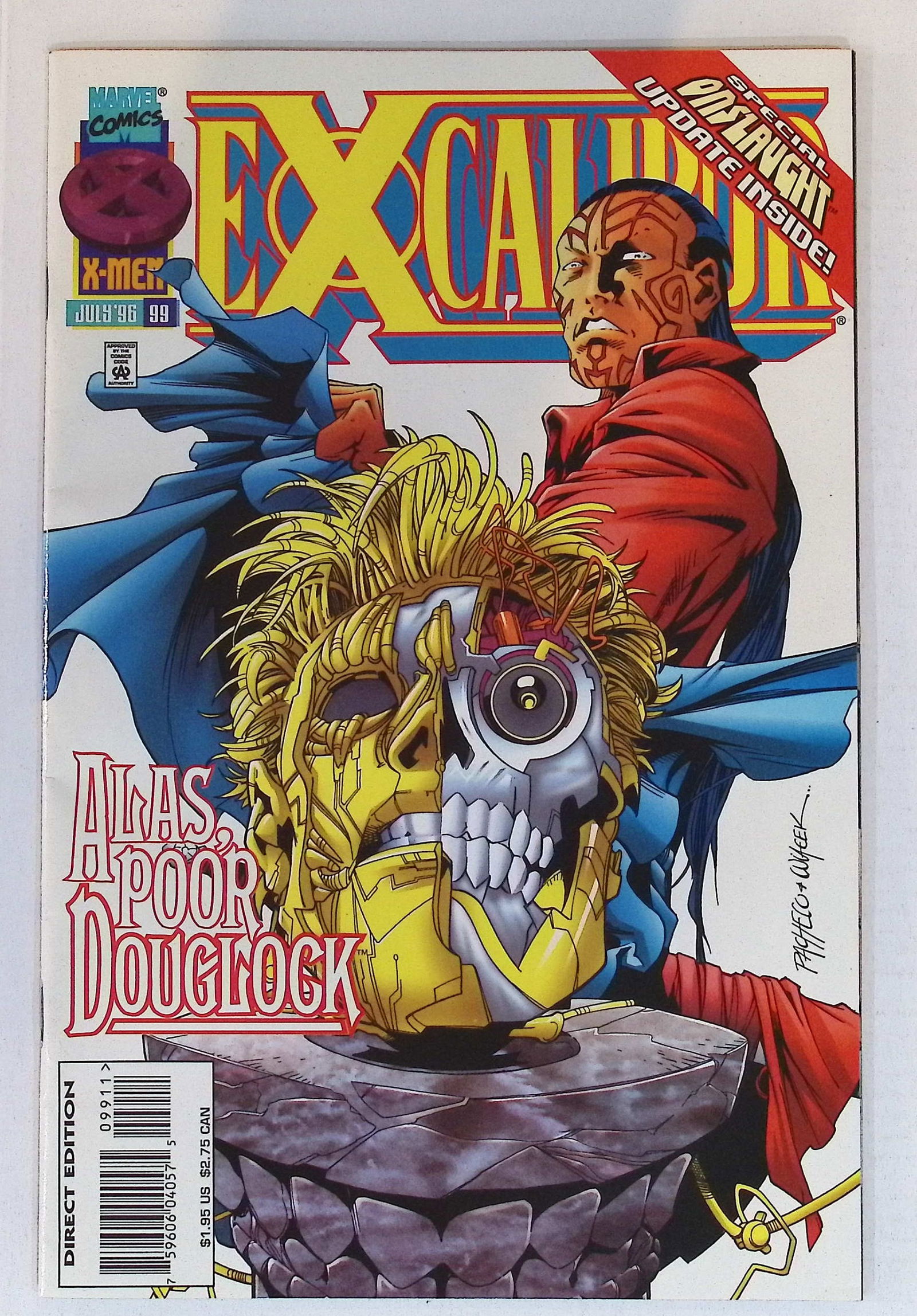Excalibur Marvel Vintage Comic Book:July 1996 #99 See Photos: All Comic Books come Bagged, Boarded, Shipping is a little more than baseball cards due to the cost of supplies, Super Heroes Collectibles, Auction Magazine Lots for Sale on Line, Valuable Comic Book