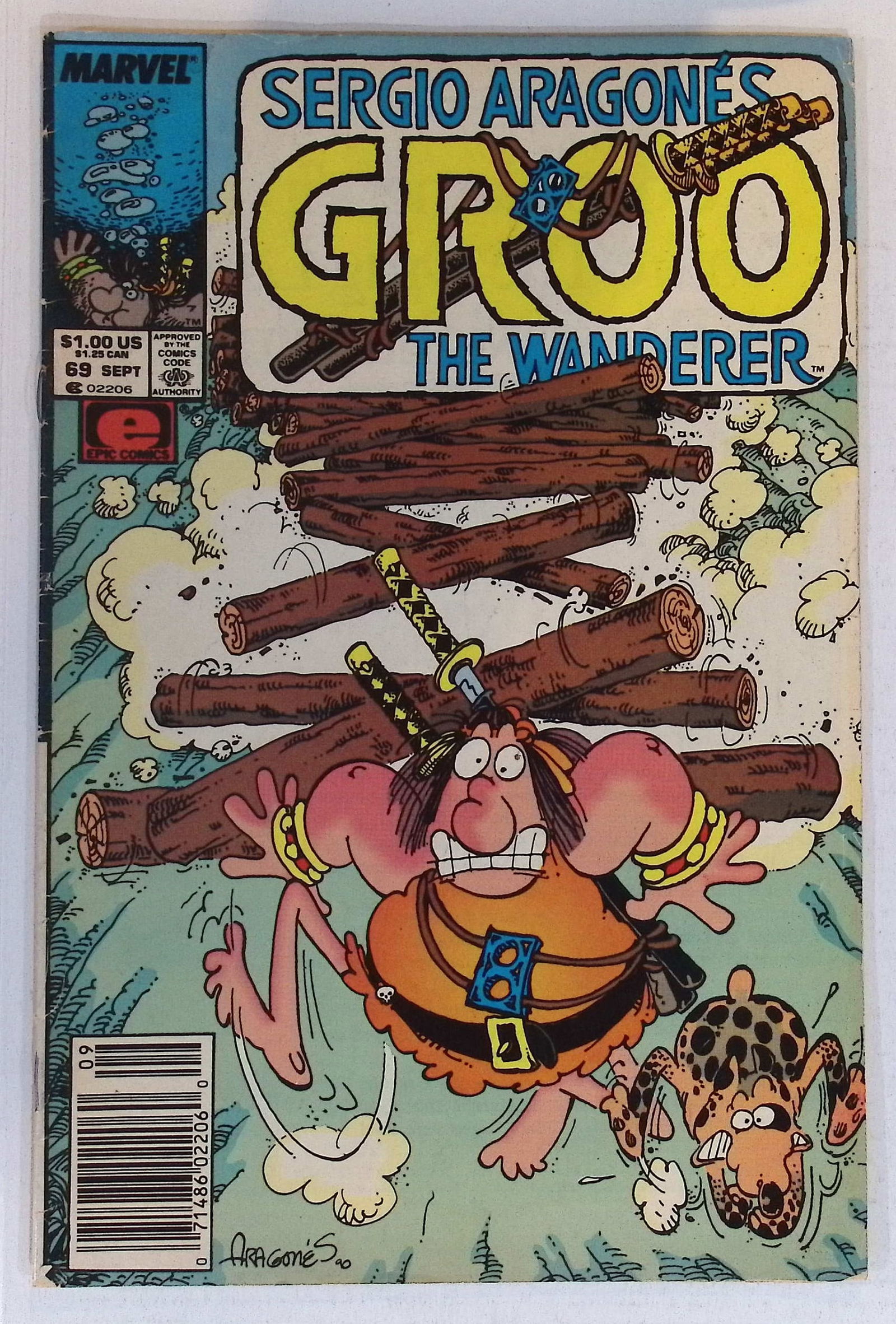 Groo The Wanderer Marvel Vintage Comic Book Sept 1990 #69 See Photos: All Comic Books come Bagged, Boarded, Shipping is a little more than baseball cards due to the cost of supplies, Super Heroes Collectibles, Auction Magazine Lots for Sale on Line, Valuable Comic Book
