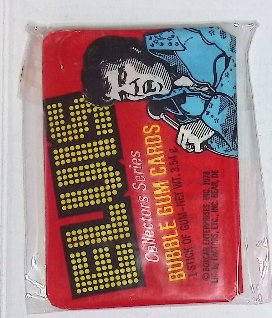 Elvis Presley 1978 Boxcar Sealed Pack of Trading Cards, See Photos: Rock & Roll Legend, American Icon, Music Hero, Gold Records, Hall of Fame, Trading Cards & Memorabilia for Sale on Line Near Me, Music Auction