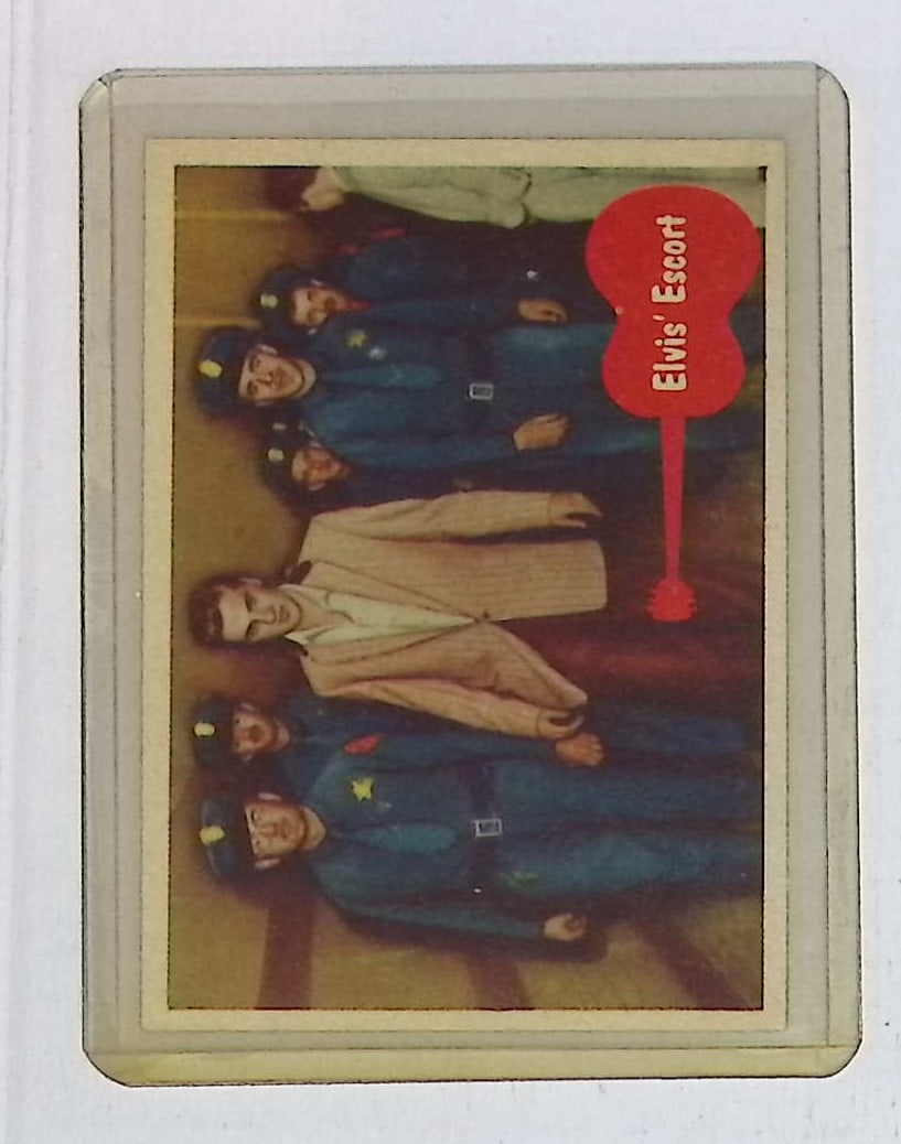 Elvis Presley Elvis' Escort Card 1956 Topps Trading Card #38, See Photos: Rock & Roll Legend, American Icon, Music Hero, Gold Records, Hall of Fame, Trading Cards & Memorabilia for Sale on Line Near Me, Music Auction