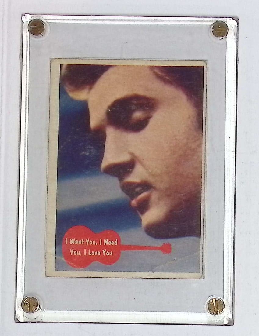 Elvis Presley I Want You, I Need You, I Love You, Card 1956 Topps Trading Card #19: Rock & Roll Legend, American Icon, Music Hero, Gold Records, Hall of Fame, Trading Cards & Memorabilia for Sale on Line Near Me, Music Auction