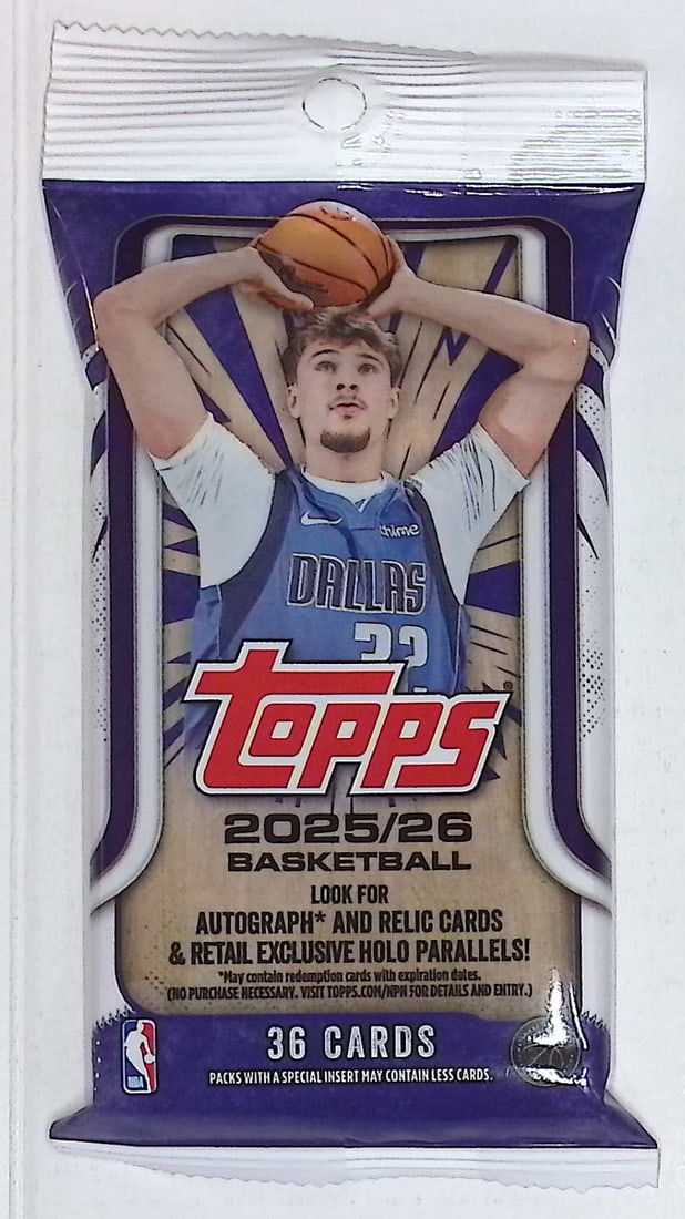 2025-26 Topps Basketball Card HANGER VALUE FAT PACK - RC'S: Cooper Flagg, Kon Kneuppel, VJ Edgecombe: Topps Basketball NBA Trading & Sports Cards, Rookie Cards in this set are Cooper Flagg, Dylan Harper, Ace Bailey, V J Edgecombe, Kon Knueppel , Autographs, Signatures, Green Topps Logo Refractor, Auct