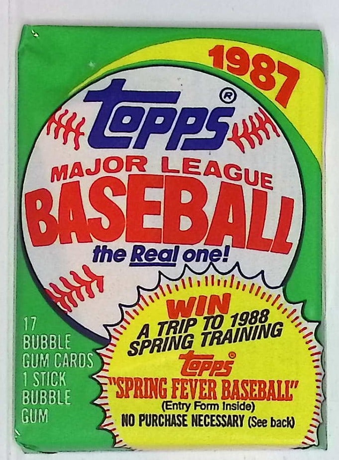 1987 Topps Series 1 Vintage Baseball Cards Retail Box Wax Pack Sports Card (1 of 1)