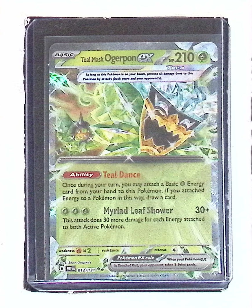 Teal Mask Ogerpon Ex Holo Card #12/131 Pokemon Prismatic Evolutions (1 of 2)