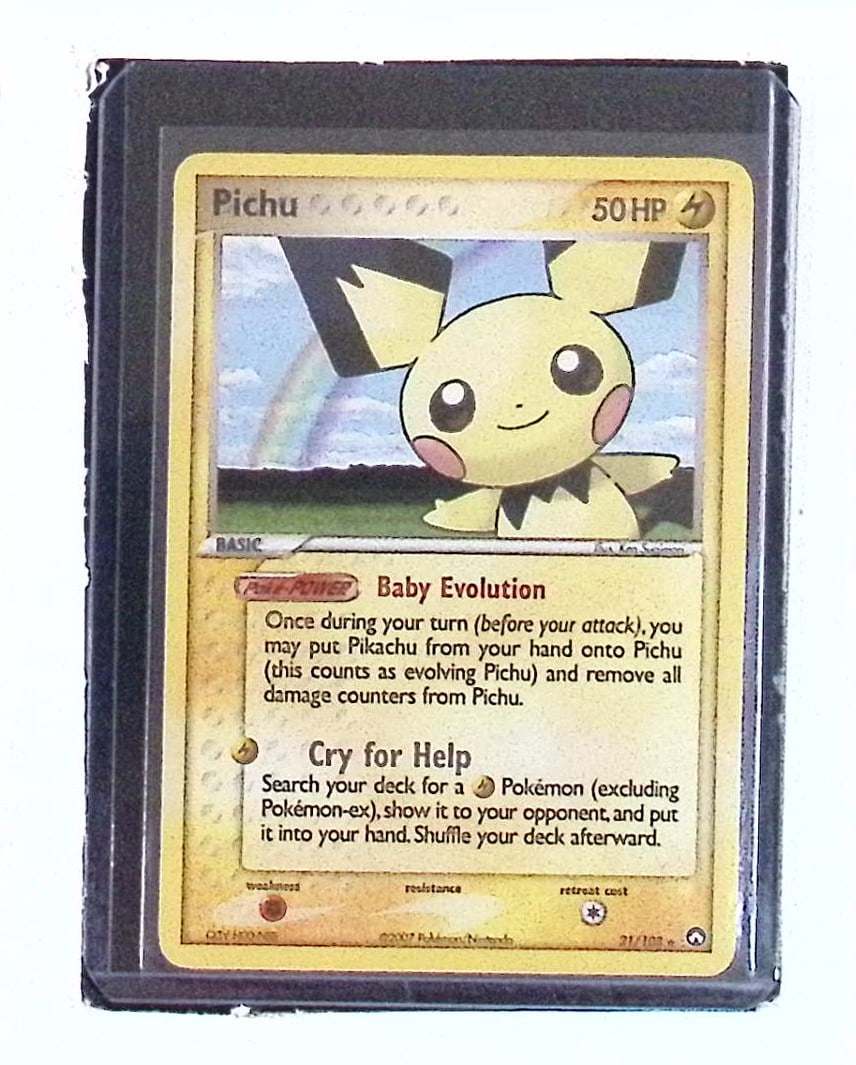 Pichu Card #21/108 2007 Pokemon Power Keepers (1 of 2)