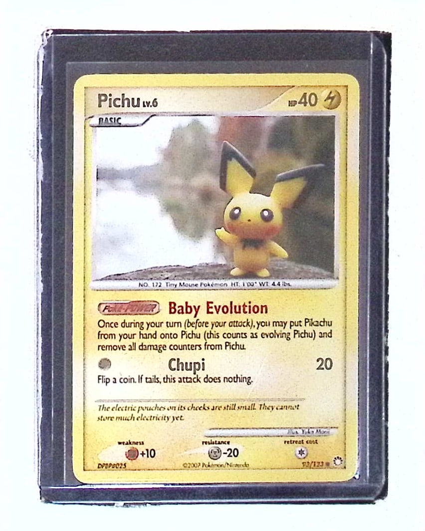 Pichu Card #93/123 2007 Pokemon Mysterious Treasures (1 of 2)