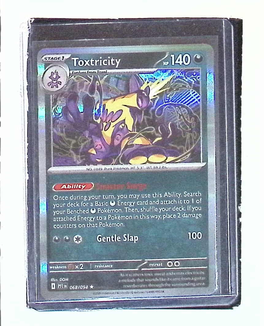Toxtricity Holo Card #68/94 Pokemon Phantasmal Flames: Pokemon Trading Card Game Cards, Charizard, Pikachu, Mewtwo, Reverse Holo, Holo Rare, Secret Rare Cards, Full Art Cards, Eevee, Ultra Rare Card, Illustration Rare, Special Illustration Rare SIR