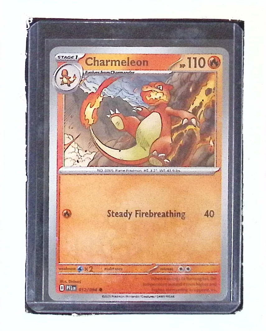 Charmeleon Card #12/94 2025 Pokemon Phantasmal Flames: Pokemon Trading Card Game Cards, Charizard, Pikachu, Mewtwo, Reverse Holo, Holo Rare, Secret Rare Cards, Full Art Cards, Eevee, Ultra Rare Card, Illustration Rare, Special Illustration Rare SIR
