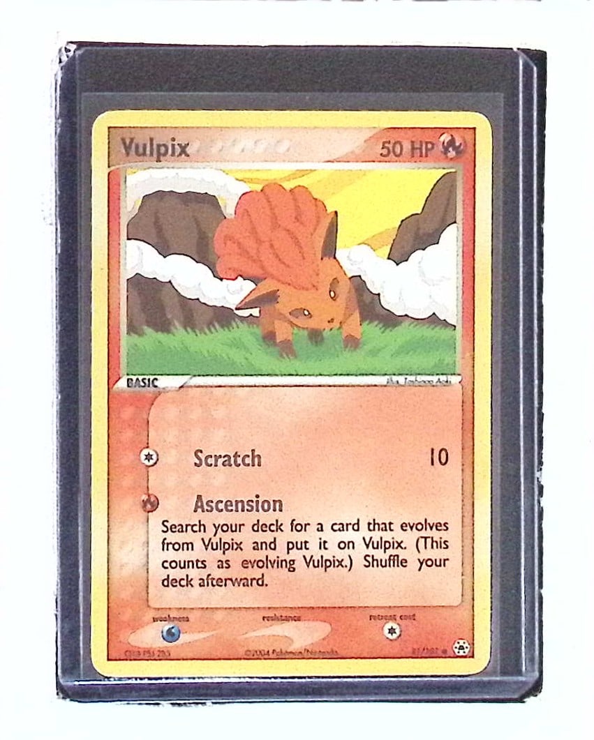 Vulpix Card #81/101 2004 Pokemon Hidden Legends: Pokemon Trading Card Game Cards, Charizard, Pikachu, Mewtwo, Reverse Holo, Holo Rare, Secret Rare Cards, Full Art Cards, Eevee, Ultra Rare Card, Illustration Rare, Special Illustration Rare SIR