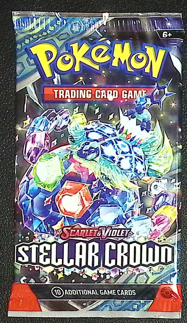 2024 Pokemon Scarlet & Violet Stellar Crown Sleeved 10 Card Booster Pack Charizard: Pokemon Trading Card Game Cards, Charizard, Pikachu, Mewto, EX, Referse Holo, Holo Rare Cards, Secret Rare Cards, Full Art Cards, Evee, 3 Stars Ultra Rare Cards, Double Rare, Illustration Rare, Specia