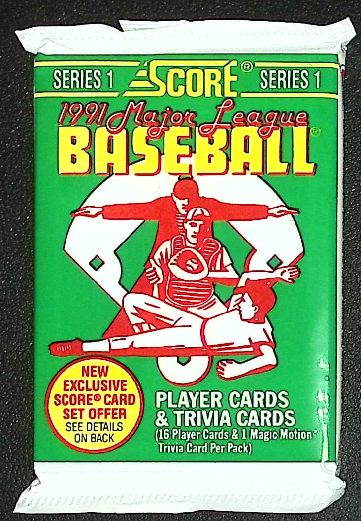 1991 Score Series 1 Vintage Baseball Card Retail Box Pack, Sports Cards (1 of 1)