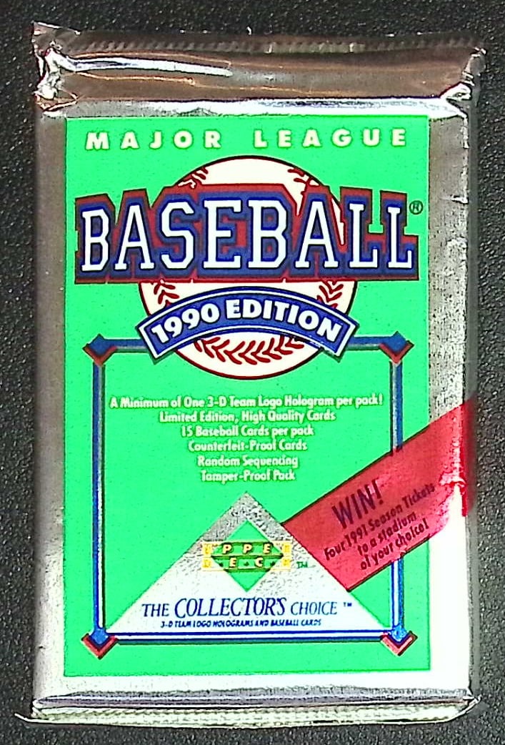 1990 Upper Deck Collector's Series Vintage Baseball Card Retail Box Pack- MLB Sports Trading Card (1 of 1)