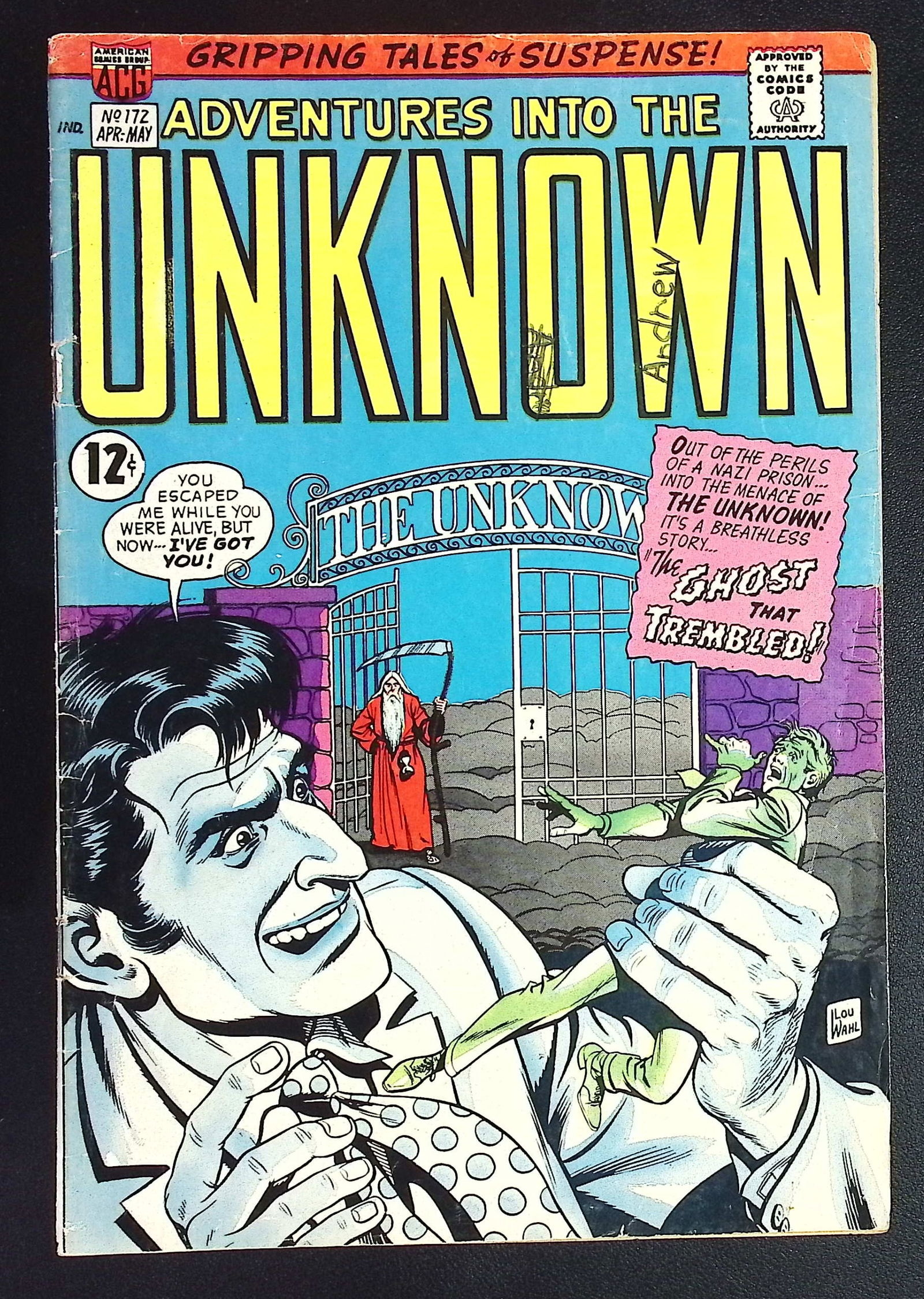 Adventures Into The Unknown American Comics Group Silver Vintage Comic Book: April 1967 #172 (1 of 4)
