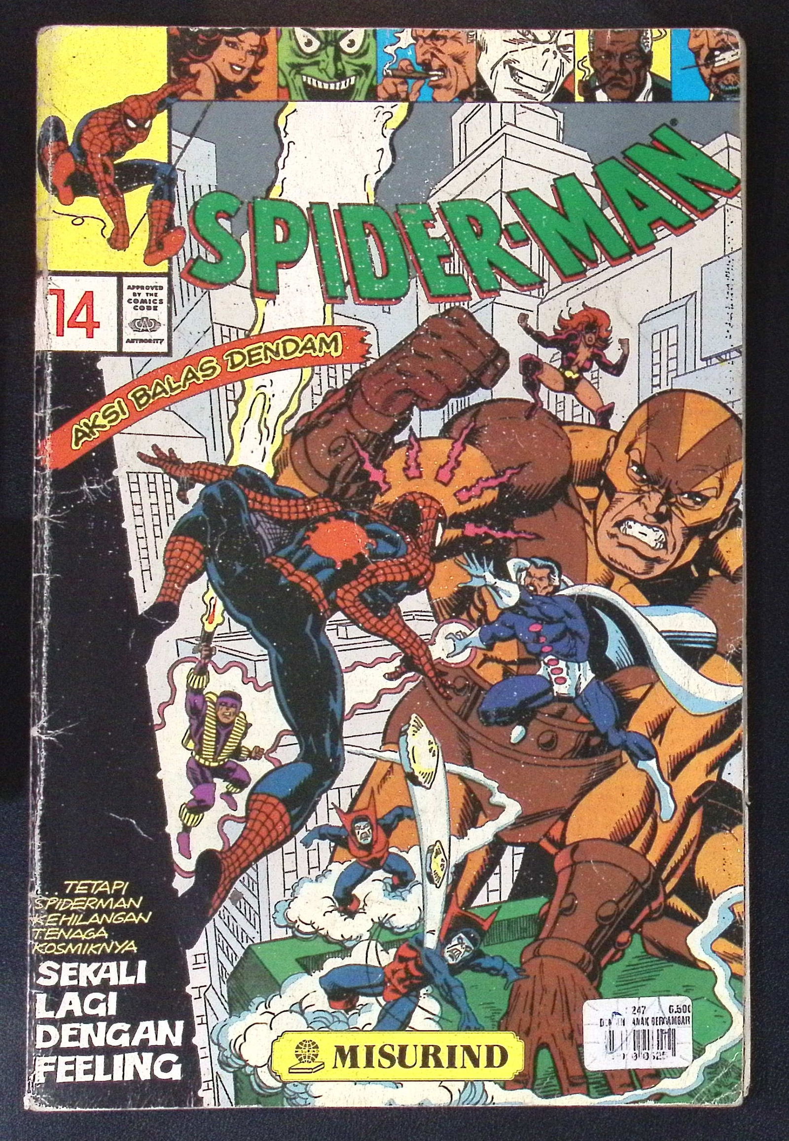 Spiderman Marvel Vintage Comic Book: 1990 #14 Low Grade See Photos (1 of 4)