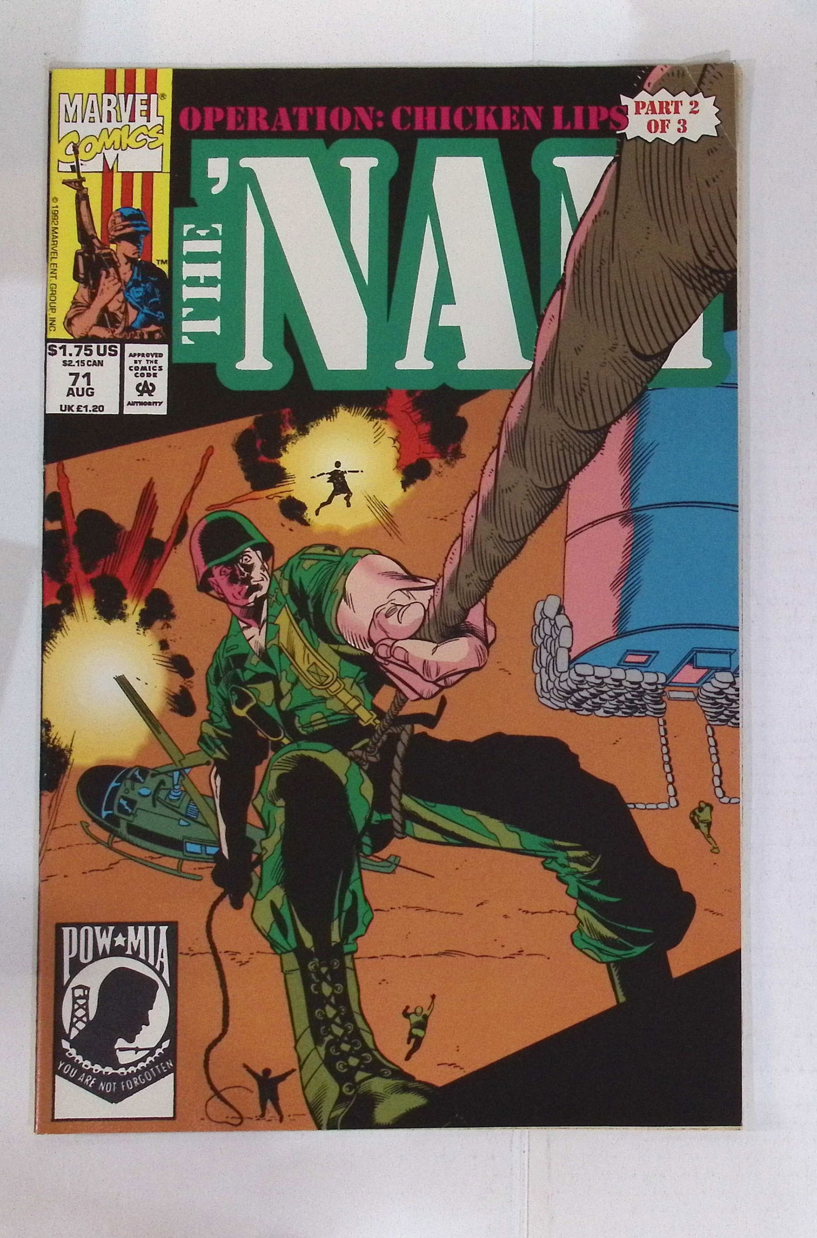 The Nam Operation Chicken Lips Marvel Comics Vintage Comic Book: Aug 1992 #71 See Photos: All Comic Books come Bagged, Boarded, Shipping is a little more than baseball cards due to the cost of supplies, Super Heroes Collectibles, Auction Magazine Lots for Sale on Line, Valuable Comic Book
