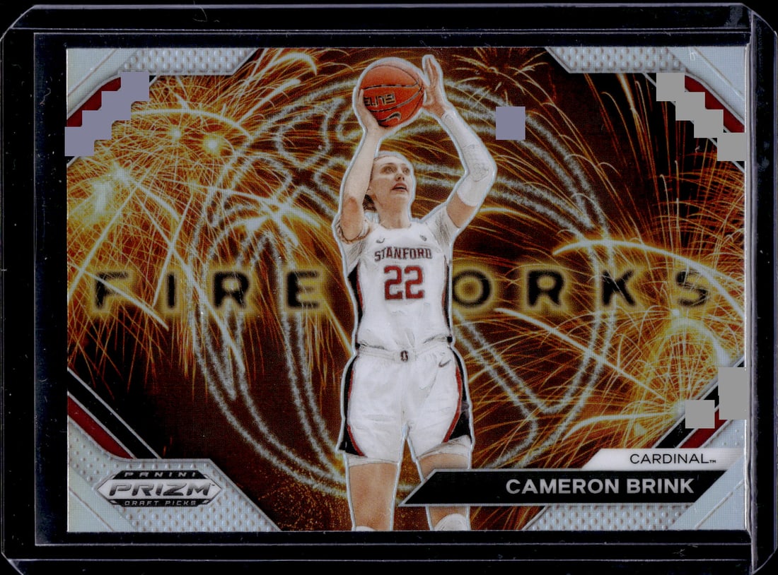 Cameron Brink Rookie Card Fireworks Silver Prizm 2024 Prizm Draft Picks #2: Panini Select, Prizm, Mosaic, Contenders, Revolution, Phoenix, NBA Hoops, Rookie NFL Sports Trading Cards, Silver, SP, SSP, Wave Prizms, Numbered Cards, Basketball sports Cards for Sale Near Me, NBA C