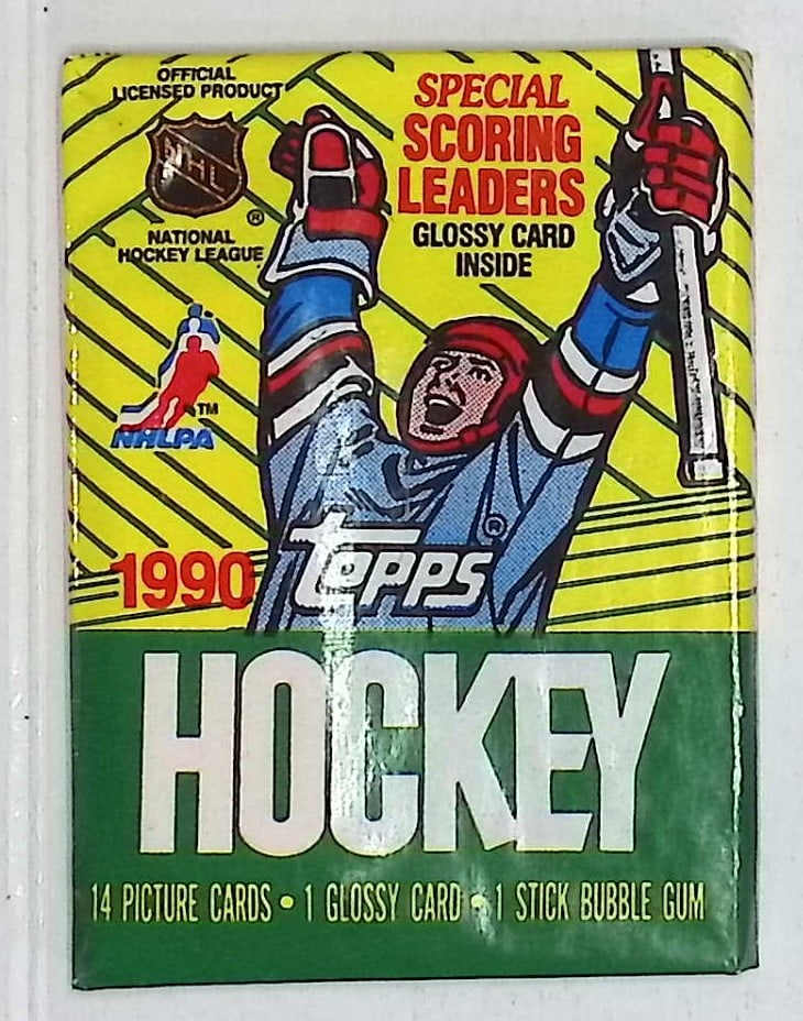 1990 Topps Vintage Hockey Cards Retail Box Wax Pack Sports Cards Wayne Gretzky: 1990 Topps Vintage Hockey Card Retail Box Wax Pack, Sports Cards, Brett Hull, Ray Bourque, Patrick Roy, Mario Lemieux, Wayne Gretzky, NHL Trading Cards, Stanley Cup, NHL Hall of Fame Player Trading Ca
