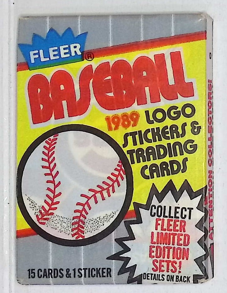 1989 Fleer Baseball Series 1 Retail Box Wax Pack - Billy Ripken Error Card Year (1 of 1)