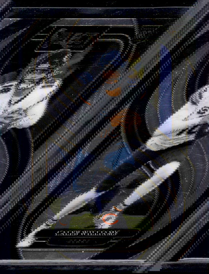 Caleb Williams Rookie Card Premier Level 2024 Select #114 Chicago Bears: Panini Select, Prizm, Mosaic, Contenders, Zenith, Phoenix, Illusions, Absolute, Rookie NFL Sports Trading Cards, SP, SSP, Cards, Football Cards for Sale Near Me, Superbowl & Hall of Fame Player Cards,