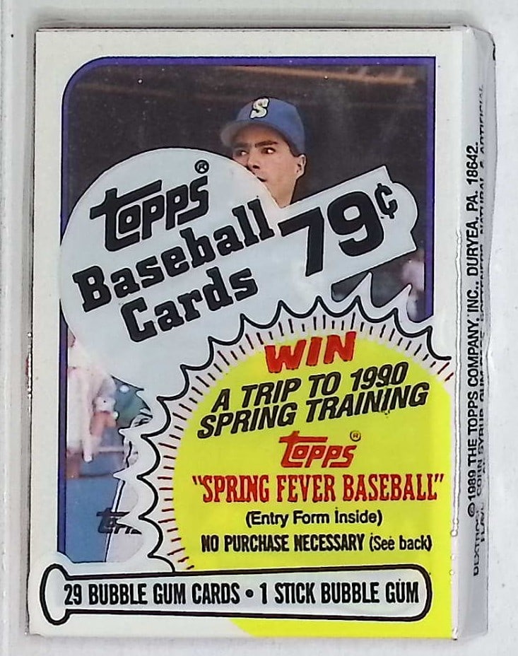 1989 Topps Series 1 Vintage Baseball Cards CELLO FAT PACK Sports Cards (1 of 2)
