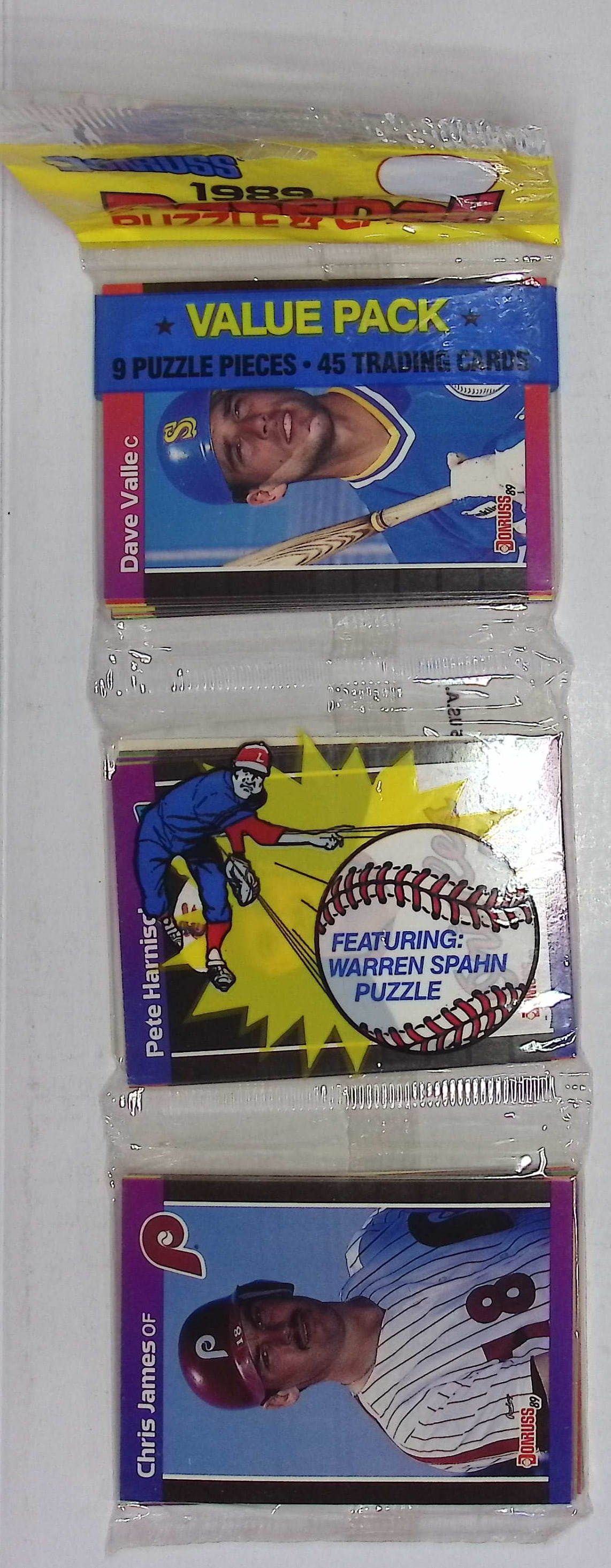 1989 Donruss Vintage Series 1 Retail Rack Pack - Ken Griffey, Jr Rookie Season: Ken Griffey, Jr. Rated Rookie, Vintage Valuable Donruss Baseball MLB Trading & Sports Cards, Robin Yount, George Brett, Rickey Henderson, Nolan Ryan, Old Sports Cards for Sale Near Me, World Series & 